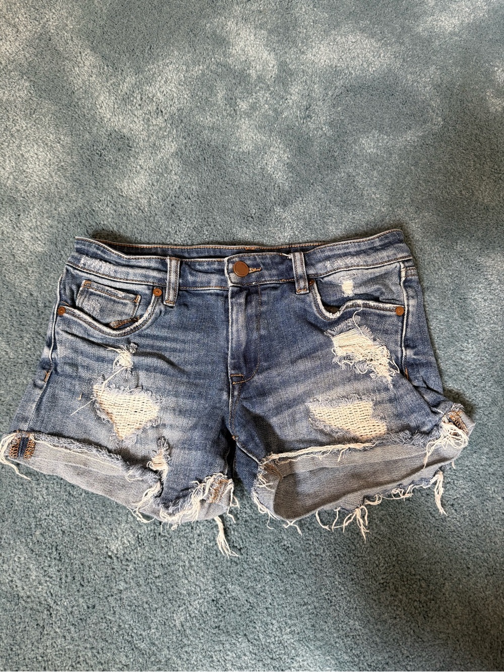 Blank nyc Distressed Blue Denim Women's Shorts